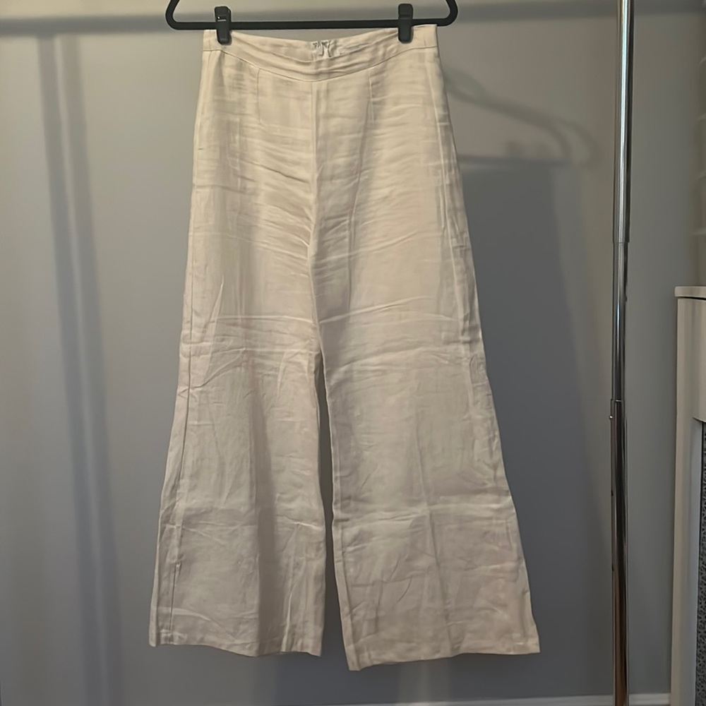 Faithful the Brand Off-White Linen Pants